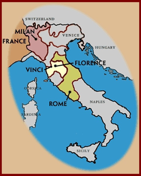 Pictures Of Italy Map. Disunited Italy.